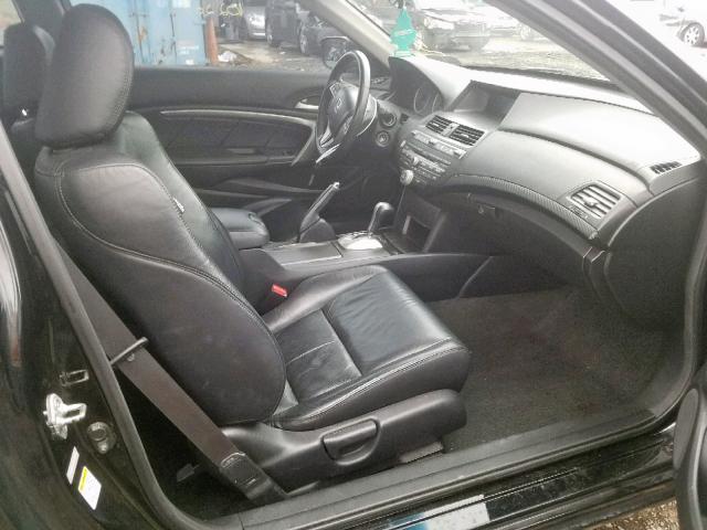 1HGCS1B82CA005135 - 2012 HONDA ACCORD EXL BLACK photo 5