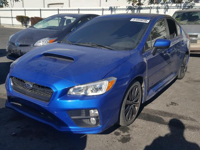 JF1VA1D66F9825221 - 2015 SUBARU WRX PREMIU BLUE photo 2