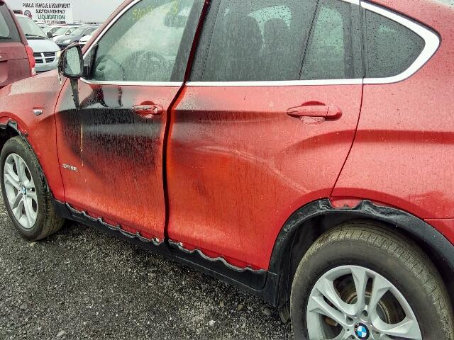 5UXXW3C58G0R18898 - 2016 BMW X4 XDRIVE2 RED photo 9