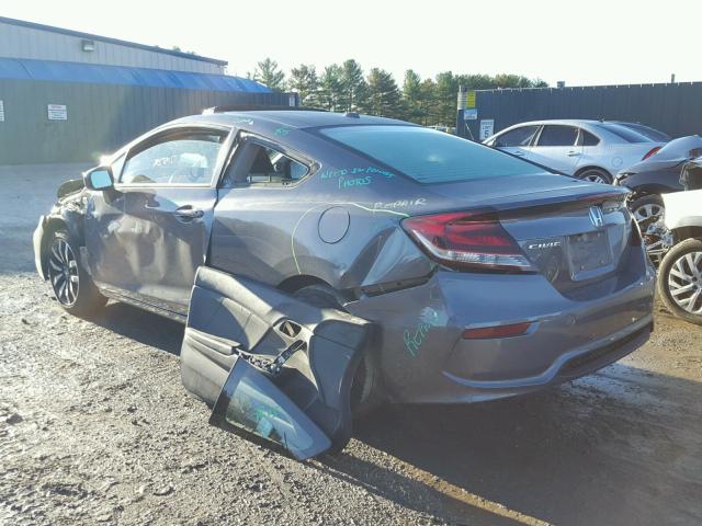 2HGFG3B03EH501361 - 2014 HONDA CIVIC EXL 灰色 照片 3