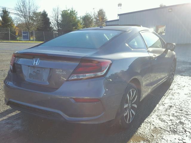 2HGFG3B03EH501361 - 2014 HONDA CIVIC EXL 灰色 照片 4