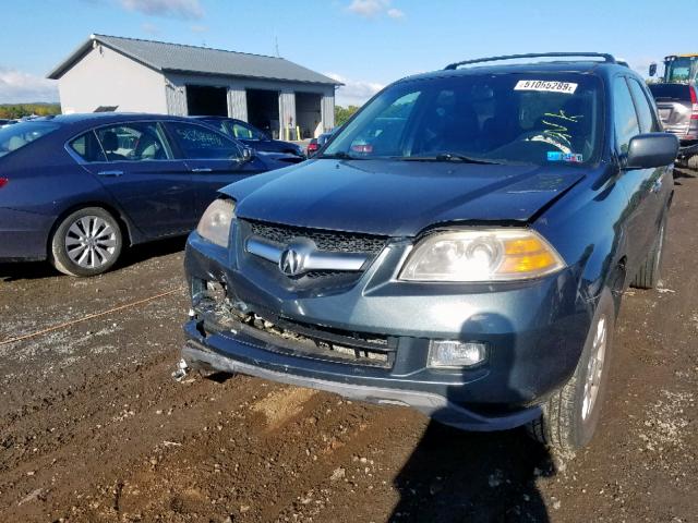 2HNYD18876H517897 - 2006 ACURA MDX TOURIN GRAY photo 2