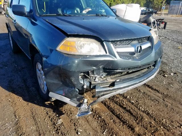 2HNYD18876H517897 - 2006 ACURA MDX TOURIN GRAY photo 9