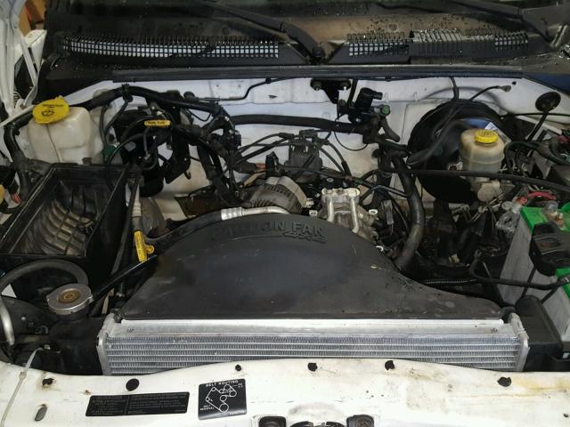 1B7GG26XXXS198594 - 1999 DODGE DAKOTA WHITE photo 7