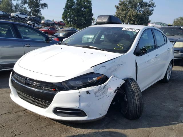 1C3CDFBB8GD538021 - 2016 DODGE DART SXT WHITE photo 2