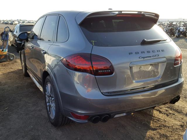 WP1AD2A28DLA78193 - 2013 PORSCHE CAYENNE GT GRAY photo 3