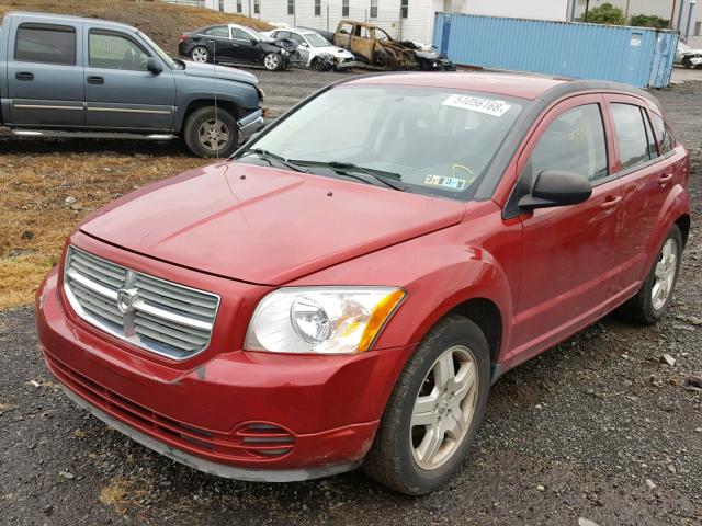 1B3HB48A79D216114 - 2009 DODGE CALIBER SX RED photo 2