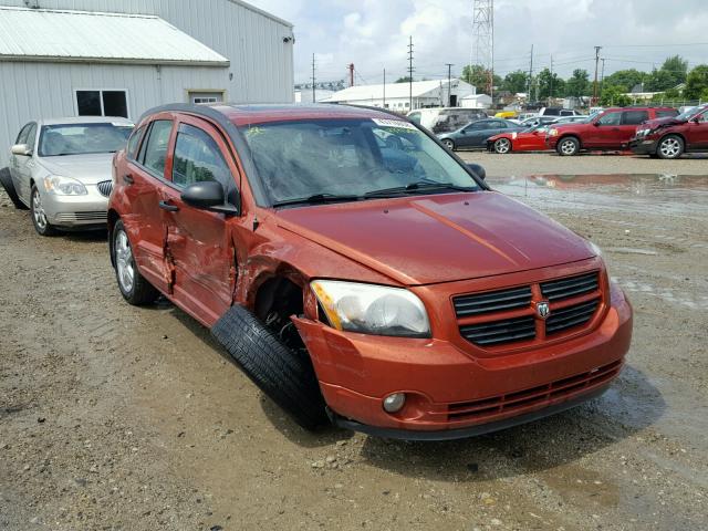 1B3HB48B17D253777 - 2007 DODGE CALIBER SX ORANGE photo 1