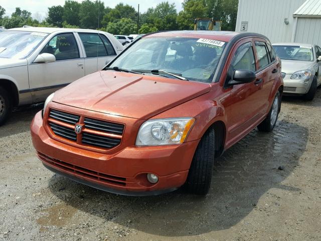 1B3HB48B17D253777 - 2007 DODGE CALIBER SX ORANGE photo 2