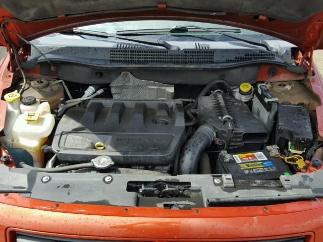 1B3HB48B17D253777 - 2007 DODGE CALIBER SX ORANGE photo 7