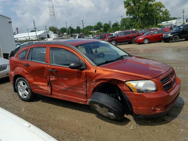 1B3HB48B17D253777 - 2007 DODGE CALIBER SX ORANGE photo 9