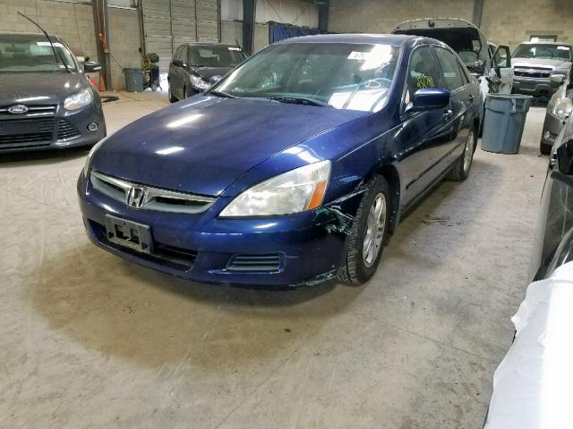 1HGCM56306A135189 - 2006 HONDA ACCORD SE BLUE photo 2