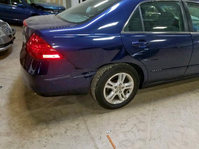 1HGCM56306A135189 - 2006 HONDA ACCORD SE BLUE photo 9