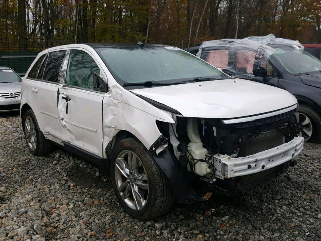 2FMDK4KC4DBB62353 - 2013 FORD EDGE LIMIT WHITE photo 1