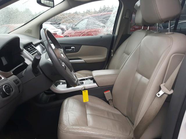 2FMDK4KC4DBB62353 - 2013 FORD EDGE LIMIT WHITE photo 5