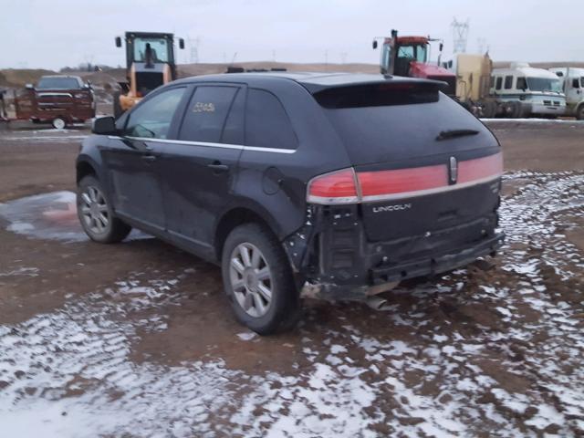 2LMDU88C77BJ10703 - 2007 LINCOLN MKX BLACK photo 3