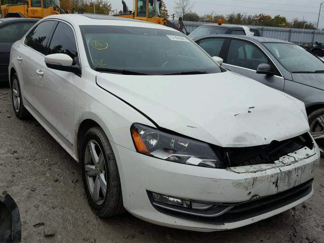 1VWBN7A32DC089891 - 2013 VOLKSWAGEN PASSAT SE WHITE photo 1