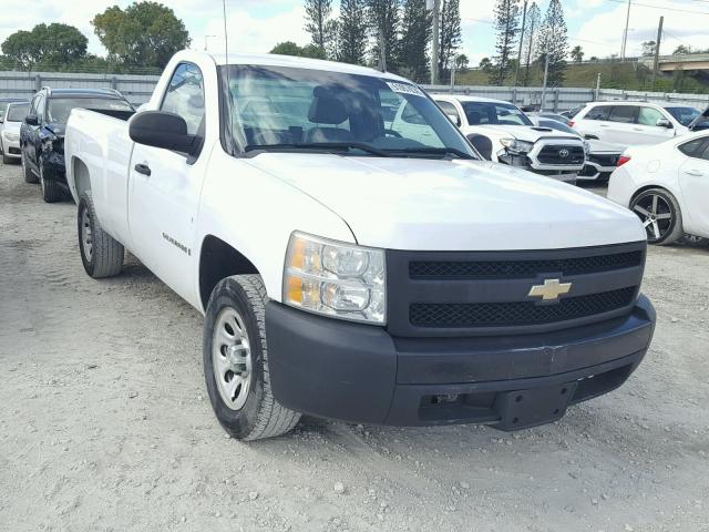 1GCEC14X78Z213481 - 2008 CHEVROLET SILVERADO WHITE photo 1