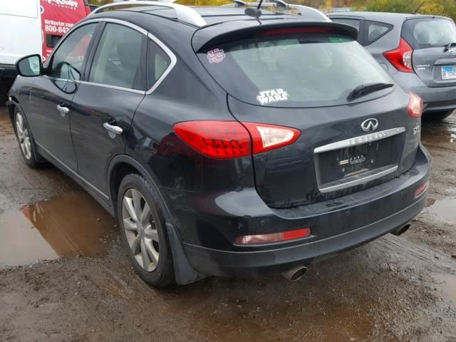 JNKAJ09F18M351902 - 2008 INFINITI EX35 BASE BLACK photo 3