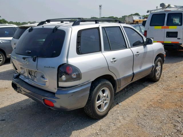 KM8SC83D31U080915 - 2001 HYUNDAI SANTA FE SILVER photo 4