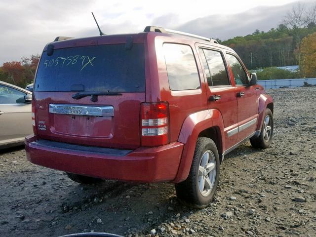 1C4PJMCK7CW119813 - 2012 JEEP LIBERTY LI RED photo 4