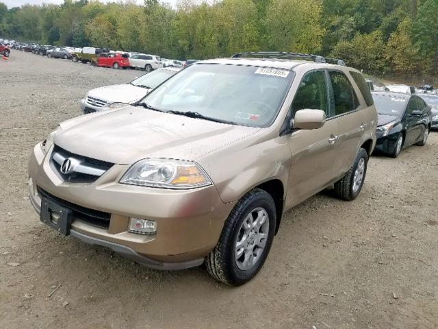 2HNYD18865H513922 - 2005 ACURA MDX TOURIN TAN photo 2