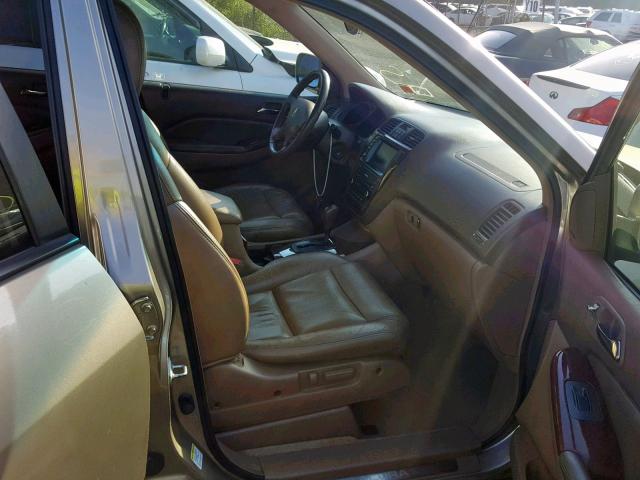 2HNYD18865H513922 - 2005 ACURA MDX TOURIN TAN photo 5