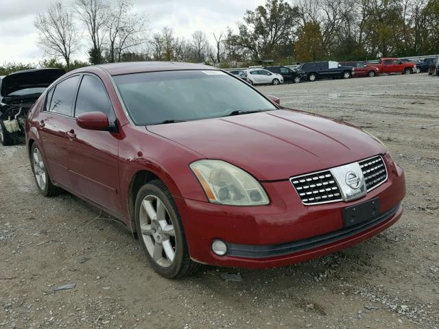 1N4BA41E04C816336 - 2004 NISSAN MAXIMA SE MAROON photo 1