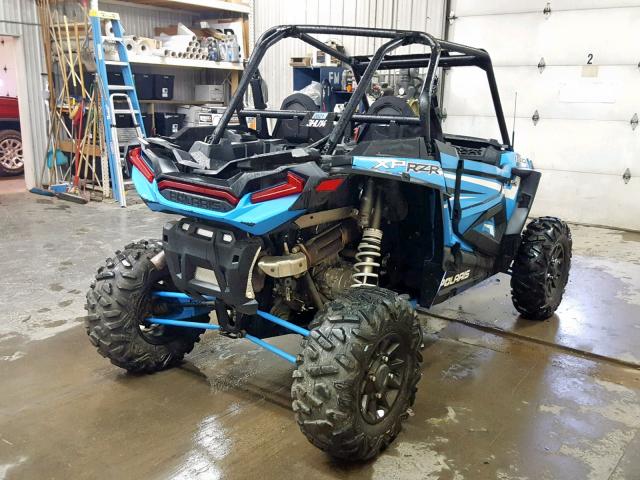 3NSVDK991KF788538 - 2019 POLARIS RZR XP 100 BLUE photo 4