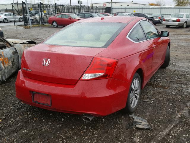 1HGCS1B87BA010488 - 2011 HONDA ACCORD EXL RED photo 4