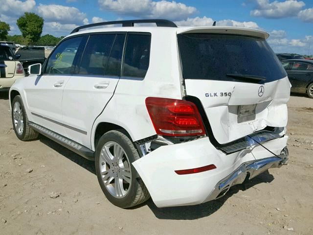 WDCGG5HB9DG017982 - 2013 MERCEDES-BENZ GLK 350 WHITE photo 3