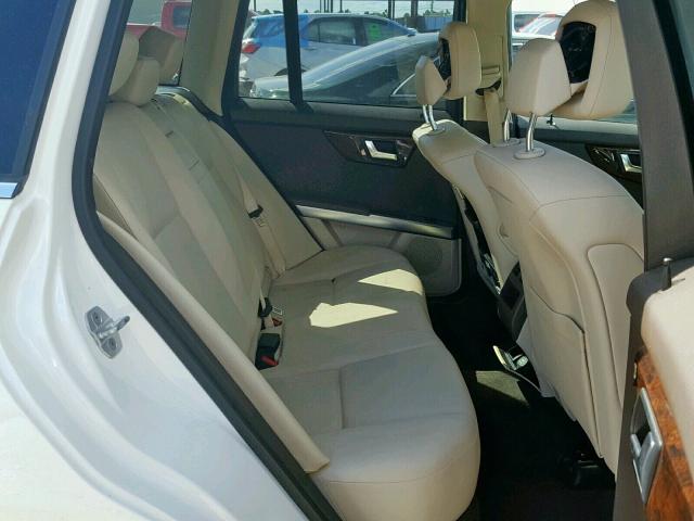 WDCGG5HB9DG017982 - 2013 MERCEDES-BENZ GLK 350 WHITE photo 6