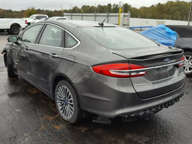 3FA6P0RU3HR383896 - 2017 FORD FUSION TIT GRAY photo 3