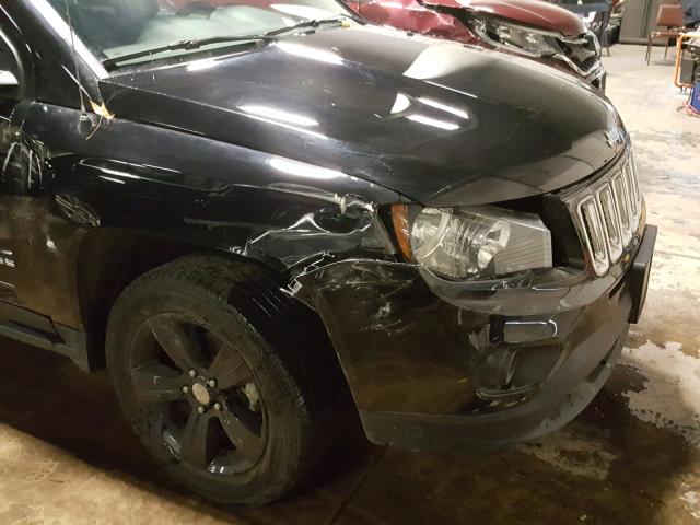 1C4NJDBB1GD797712 - 2016 JEEP COMPASS SP შავი ფოტო 9