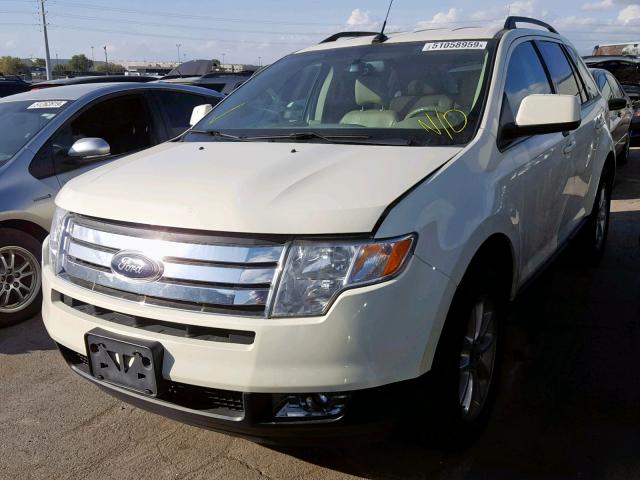 2FMDK48C27BA30915 - 2007 FORD EDGE SEL WHITE photo 2