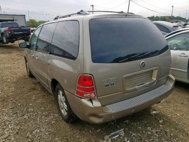 2MRDA20274BJ01582 - 2004 MERCURY MONTEREY TAN photo 3