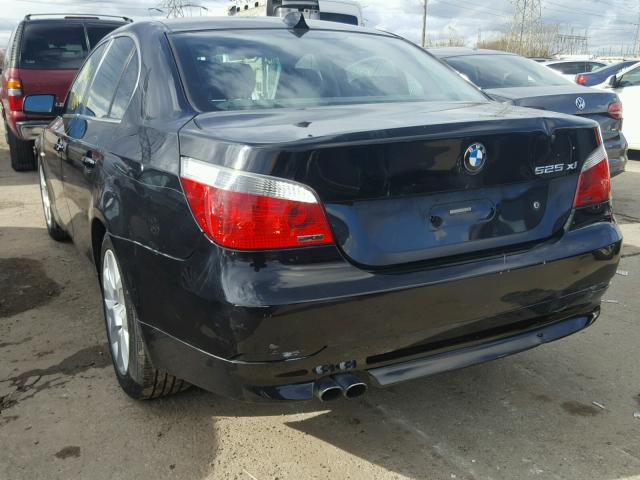 WBANF33566CB86812 - 2006 BMW 525 XI BLACK photo 3