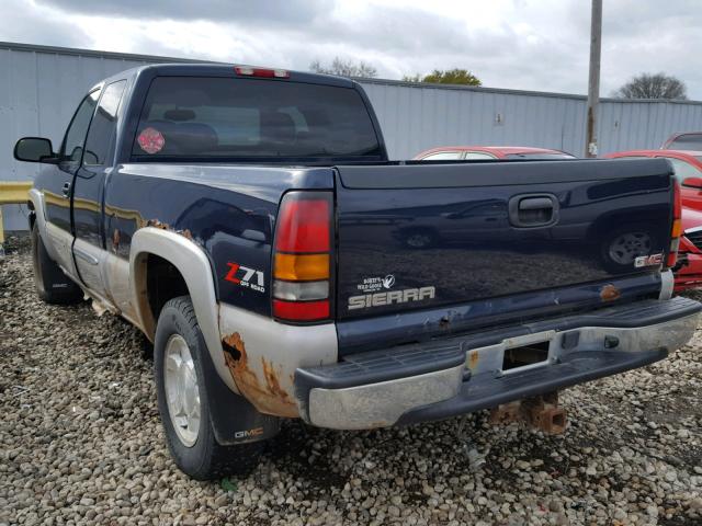 1GTEK19B15Z135825 - 2005 GMC NEW SIERRA BLUE photo 3