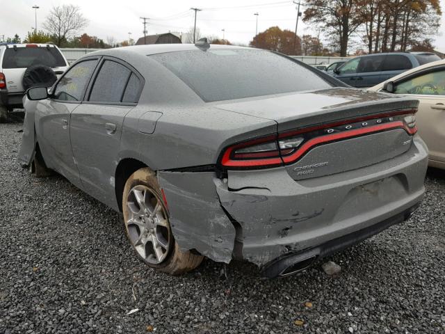 2C3CDXJG3HH563870 - 2017 DODGE CHARGER SX GRAY photo 3