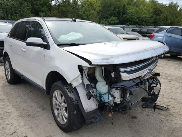 2FMDK3JC0DBE23487 - 2013 FORD EDGE SEL WHITE photo 1