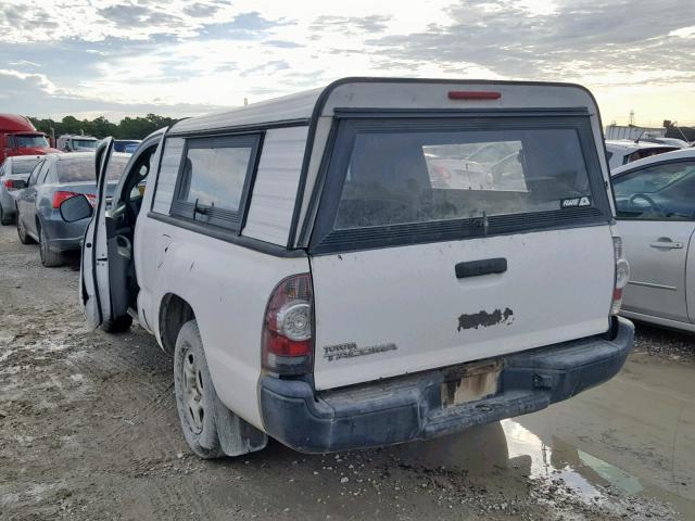 5TENX4CN0AZ701378 - 2010 TOYOTA TACOMA WHITE photo 3