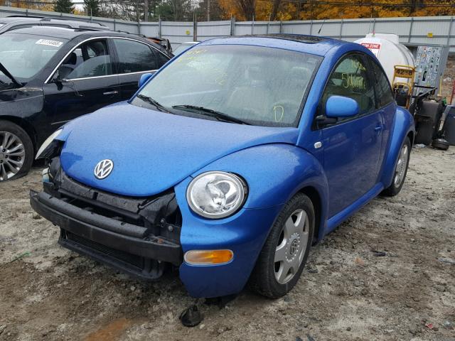 3VWDD21C6XM450234 - 1999 VOLKSWAGEN NEW BEETLE BLUE photo 2