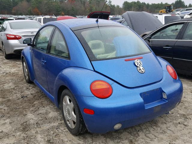 3VWDD21C6XM450234 - 1999 VOLKSWAGEN NEW BEETLE BLUE photo 3