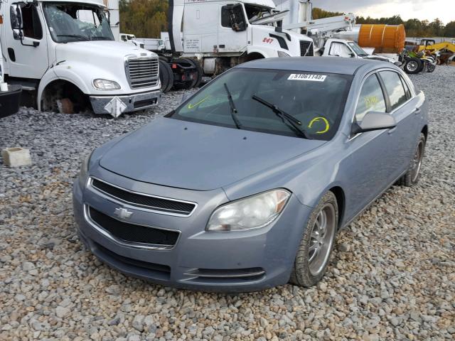 1G1ZJ57B59F151587 - 2009 CHEVROLET MALIBU 2LT BLUE photo 2