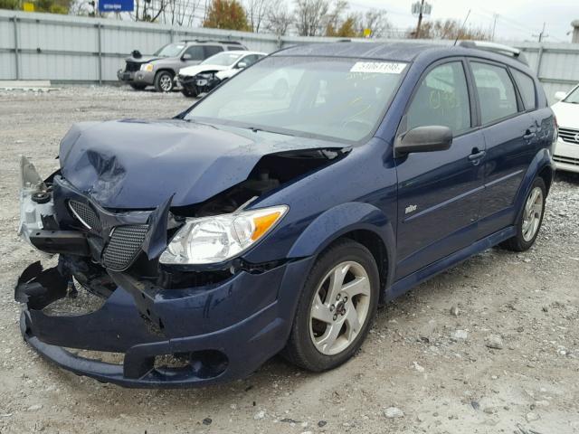 5Y2SL65898Z402222 - 2008 PONTIAC VIBE BLUE photo 2