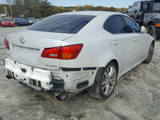 JTHBK262472031112 - 2007 LEXUS IS 250 WHITE photo 4