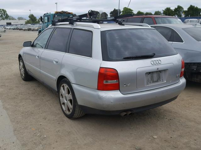 WAUKH28DXYA045907 - 2000 AUDI A4 2.8 AVA SILVER photo 3