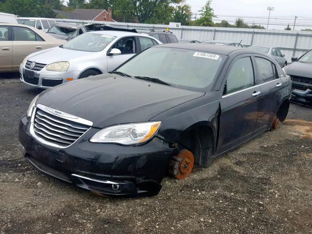 1C3CCBCB2CN137658 - 2012 CHRYSLER 200 LIMITE BLACK photo 2