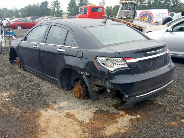 1C3CCBCB2CN137658 - 2012 CHRYSLER 200 LIMITE BLACK photo 3