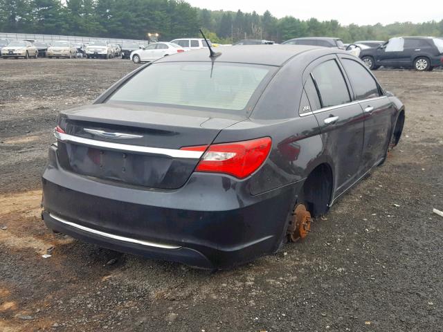 1C3CCBCB2CN137658 - 2012 CHRYSLER 200 LIMITE BLACK photo 4